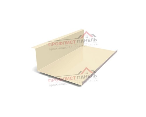 Планка примыкания нижняя 250х122х2000-0,5 Norman RAL1015 Планка примыкания нижняя 250х122х2000-0,5 Norman RAL1015