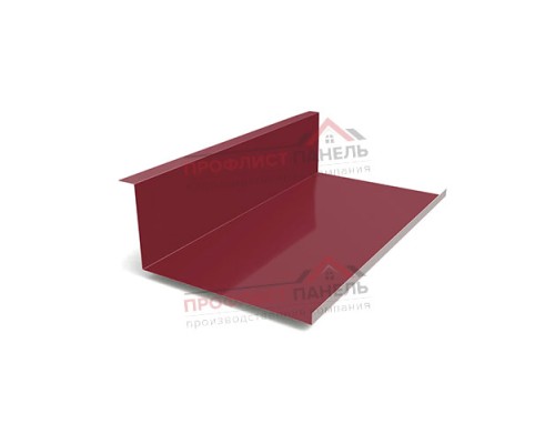 Планка примыкания нижняя 250х122х2000-0,5 Norman RAL3005 Планка примыкания нижняя 250х122х2000-0,5 Norman RAL3005