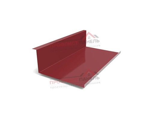 Планка примыкания нижняя 250х122х2000-0,5 Norman RAL3011 Планка примыкания нижняя 250х122х2000-0,5 Norman RAL3011