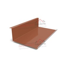 Планка примыкания нижняя 250х122х2000-0,5 Norman RAL8004