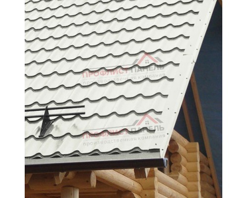 Планка торцевая 135х145х2000-0,5 Norman RAL9003