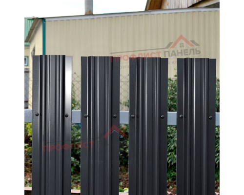 Штакетник металлический LIGHT-T 16,5х99-0.45 Полиэстер RAL7024