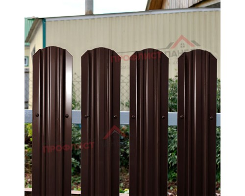 Штакетник металлический LIGHT-O 16,5х99-0.4 Полиэстер RAL8017