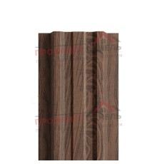Штакетник металлический LIGHT-T 16,5х99-0.5 ECOSTEEL_MA МореныйДуб