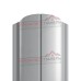 Штакетник металлический EVO-O 19х126-0.4 Полиэстер RAL7004
