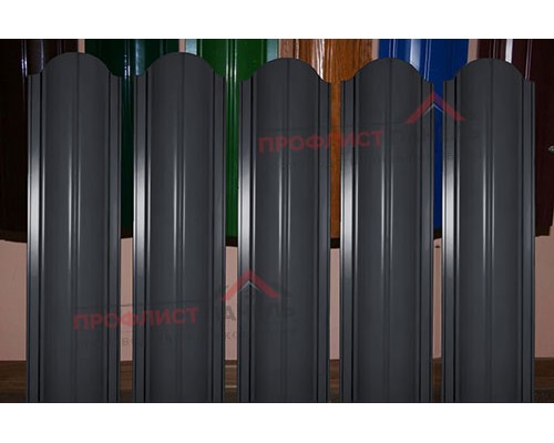 Штакетник металлический EVO-O 19х126-0.5 Призма RAL7024