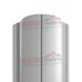Штакетник металлический EVO-O 19х126-0.5 Norman RAL9006