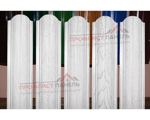 Штакетник металлический EVO-O 19х126-0.5 ECOSTEEL _MA Беленый Дуб