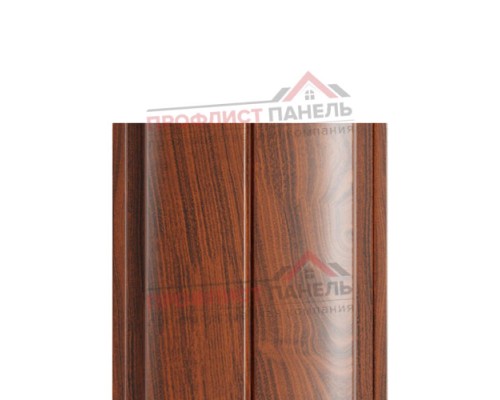 Штакетник металлический EVO-T 19х126-0.5 ECOSTEEL_MA МореныйДуб