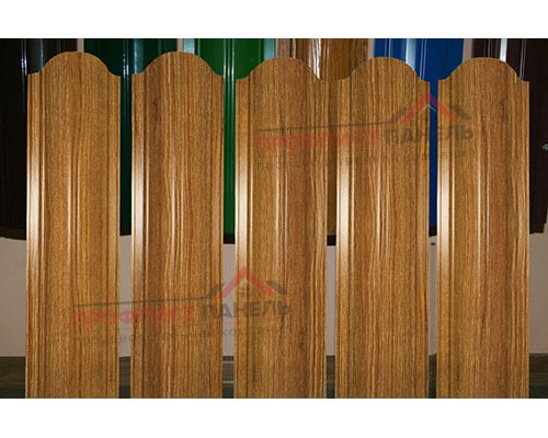 Штакетник металлический EVO-O 19х126-0.5 ECOSTEEL_ТД ЗолотойДуб