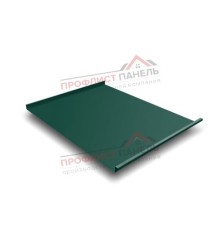 Фальц двойной стоячий 0,5 Satin с пленкой на замках RAL 6005 зеленый мох.