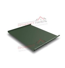 Фальц двойной стоячий 0,5 Velur20 с пленкой на замках RAL 6020 хромовая зелень.