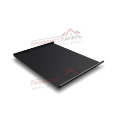 Фальц двойной стоячий 0,45 Drap с пленкой на замках RAL 9005 черный.