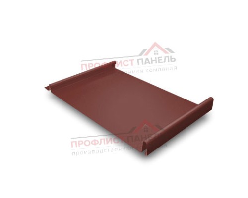 Кликфальц 0,5 Satin с пленкой на замках RAL 3009 оксидно-красный Кликфальц 0,5 Satin с пленкой на замках RAL 3009 оксидно-красный