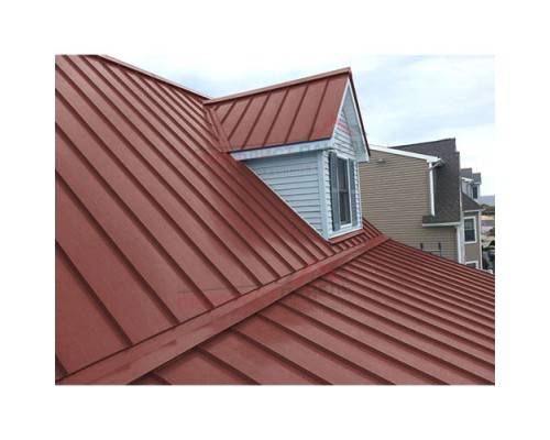 Кликфальц 0,5 Satin с пленкой на замках RAL 3009 оксидно-красный Кликфальц 0,5 Satin с пленкой на замках RAL 3009 оксидно-красный