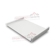 Кликфальц 0,5 Satin с пленкой на замках RAL 9003 сигнальный белый