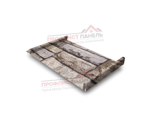 Кликфальц 0,45 Print Twincolor с пленкой на замках Sand Stone Кликфальц 0,45 Print Twincolor с пленкой на замках Sand Stone