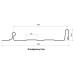 Кликфальц Line 0,5 Satin с пленкой на замках RAL 7024 мокрый асфальт