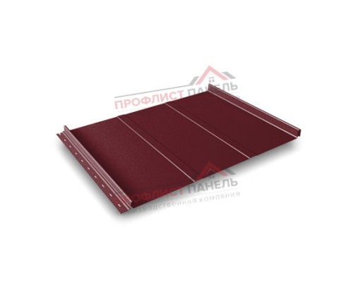 Кликфальц Line 0,5 Satin с пленкой на замках RAL 3005 красное вино Кликфальц Line 0,5 Satin с пленкой на замках RAL 3005 красное вино
