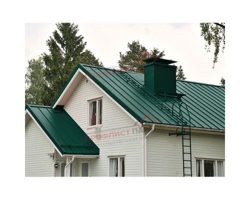 Кликфальц Line 0,5 Velur20 с пленкой на замках RAL 6005 зеленый мох