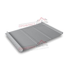 Кликфальц Line 0,5 Satin с пленкой на замках RAL 7004 сигнальный серый
