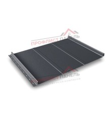 Кликфальц Line 0,5 GreenСoat Pural Matt с пленкой на замках RR 23 темно-серый (RAL 7024 мокрый асфальт)