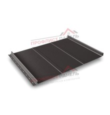 Кликфальц Line 0,5 GreenСoat Pural Matt с пленкой на замках RR 32 темно-коричневый (RAL 8019 серо-коричневый)