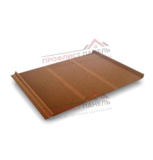 Кликфальц Line 0,5 Quarzit с пленкой на замках Cuprum Steel