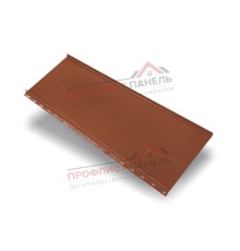 Кликфальц mini 0,5 Velur20 с пленкой на замках RAL 8004 терракота