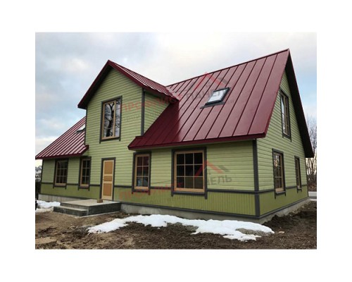 Кликфальц Pro 0,45 Drap с пленкой на замках RAL 3005 красное вино
