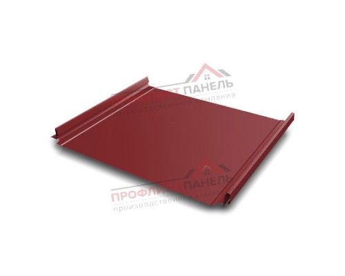 Кликфальц Pro 0,5 Satin с пленкой на замках RAL 3011 коричнево-красный