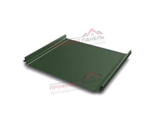Кликфальц Pro 0,5 GreenСoat Pural Matt с пленкой на замках RR 11 темно-зеленый (RAL 6020 хромовая зелень)