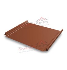 Кликфальц Pro 0,45 PE с пленкой на замках RAL 8004 терракота