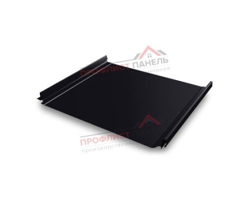 Кликфальц Pro 0,5 Satin с пленкой на замках RAL 9005 черный