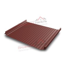 Кликфальц Pro Gofr 0,5 GreenСoat Pural Matt с пленкой на замках RR 29 красный (RAL 3009 оксидно-красный)