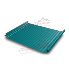Кликфальц Pro Gofr 0,45 PE с пленкой на замках RAL 5021 водная синь