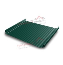 Кликфальц Pro Gofr 0,5 Quarzit с пленкой на замках RAL 6005 зеленый мох