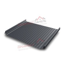 Кликфальц Pro Gofr 0,5 Atlas с пленкой на замках RAL 7024 мокрый асфальт