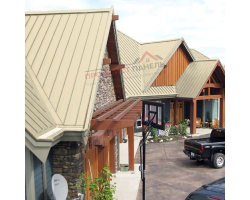 Кликфальц Pro Line 0,5 Satin с пленкой на замках RAL 1015 светлая слоновая кость