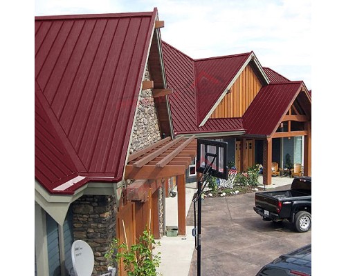 Кликфальц Pro Line 0,45 Drap с пленкой на замках RAL 3005 красное вино