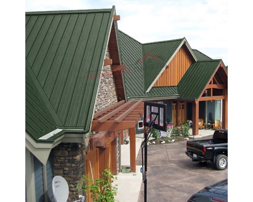 Кликфальц Pro Line 0,5 GreenCoat Pural с пленкой на замках RR 11 темно-зеленый (RAL 6020 хромовая зелень)