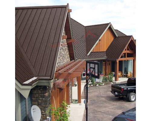 Кликфальц Pro Line 0,5 GreenCoat Pural Matt с пленкой на замках RR 887 шоколадно-коричневый (RAL 8017 шоколад)