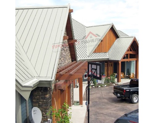 Кликфальц Pro Line 0,45 PE с пленкой на замках RAL 9003 сигнальный белый