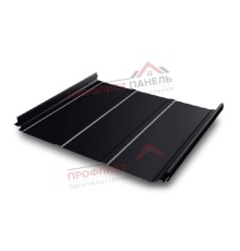 Кликфальц Pro Line 0,5 Quarzit lite с пленкой на замках RAL 9005 черный
