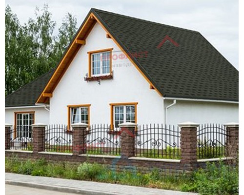 ТЕХНОНИКОЛЬ SHINGLAS многослойная черепица, Фазенда, Зеленый