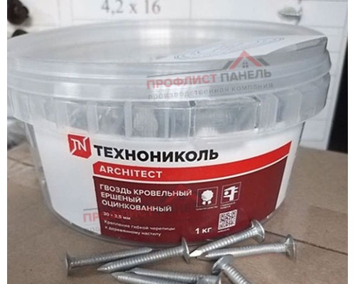 Гвозди ершеные кровельные ТЕХНОНИКОЛЬ, 1кг