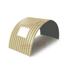 Укрытие для конвейеров из арочного профнастила С8ПГ-1200, 0,5, в полимерном покрытии