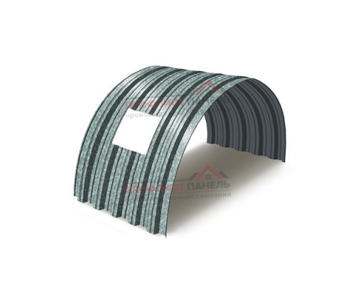 Укрытие для конвейеров из арочного профнастила НС35ПГ-1060, 0,5, оцинкованный Укрытие для конвейеров из арочного профнастила НС35ПГ-1060, 0,5, оцинкованный