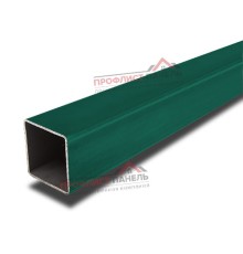 Труба для забора 59х59x3000мм оцинкованная ППК RAL 6005 / 1,5мм