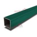 Труба для забора 59х59x3000мм оцинкованная ППК RAL 6005 / 1,5мм
